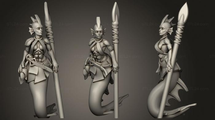 Miscellaneous figurines and statues (Merfolk, STKR_1457) 3D models for cnc